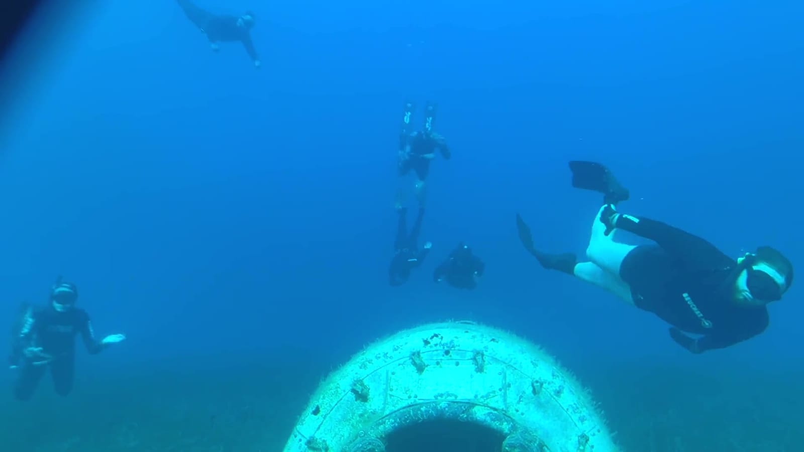 Séquence sous-marine tournée au large de Bastia